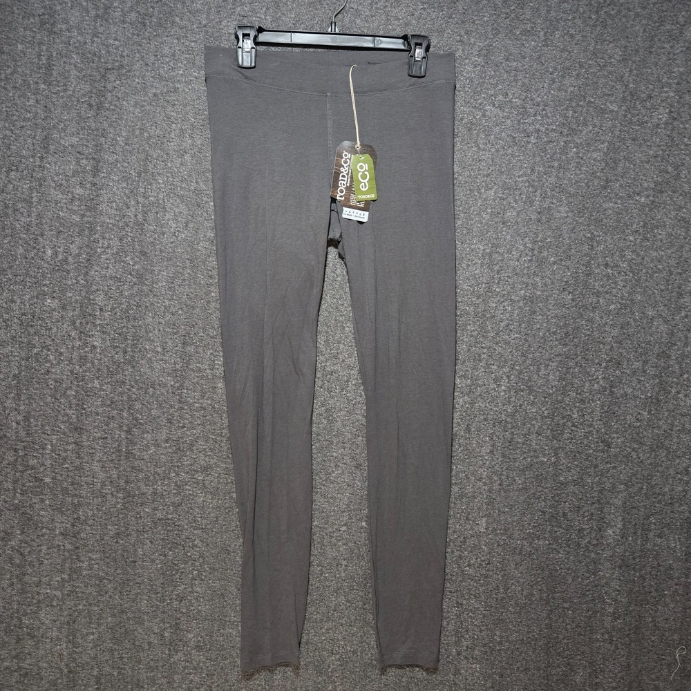 Toad & Co Womens Dark Graphite Lean Leggings Size M Organic Lightweight Minimal